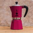 Cafetieră Italiană BIALETTI Moka Rainbow 6 Căni – Roșie