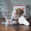 Dripper HARIO V60 01 din plastic, transparent 