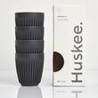 Set de 4 Cești de Cafea Huskee 240ml - Negru