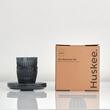 Set de 2 Cești de Cafea & Farfurii Huskee - Gama Renew 90ml - Smoke