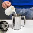 BIALETTI Cappuccinatore Inox 330ml – Spumator de Lapte Manual pentru Cappuccino și Latte, 6 Căni