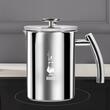 BIALETTI Cappuccinatore Inox 330ml – Spumator de Lapte Manual pentru Cappuccino și Latte, 6 Căni