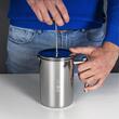BIALETTI Cappuccinatore Inox 330ml – Spumator de Lapte Manual pentru Cappuccino și Latte, 6 Căni