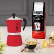 Cafetieră Italiană BIALETTI Moka Rainbow 6 Căni – Roșie