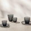 Set de 2 Cești de Cafea & Farfurii Huskee - Gama Renew 90ml - Smoke