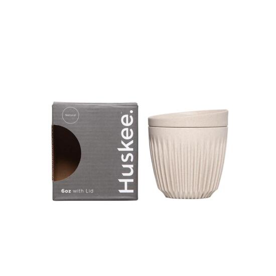 Cana HuskeeCup cu Capac 177ml (6oz) - Natur