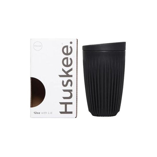 Cana HuskeeCup cu Capac 355ml (12oz) - Negru