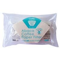 Filtre de hârtie CAFEC Abaca trapezoidale 3-5 cești, 100 bucăți, alb