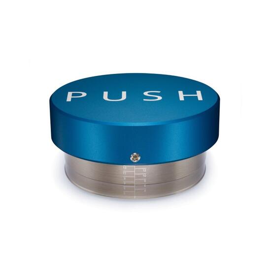 Tamper Plat PUSH Espresso 58.5mm  blue royal