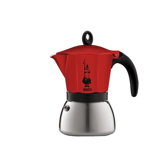 Cafetieră BIALETTI Moka Induction 6 cești, roșie