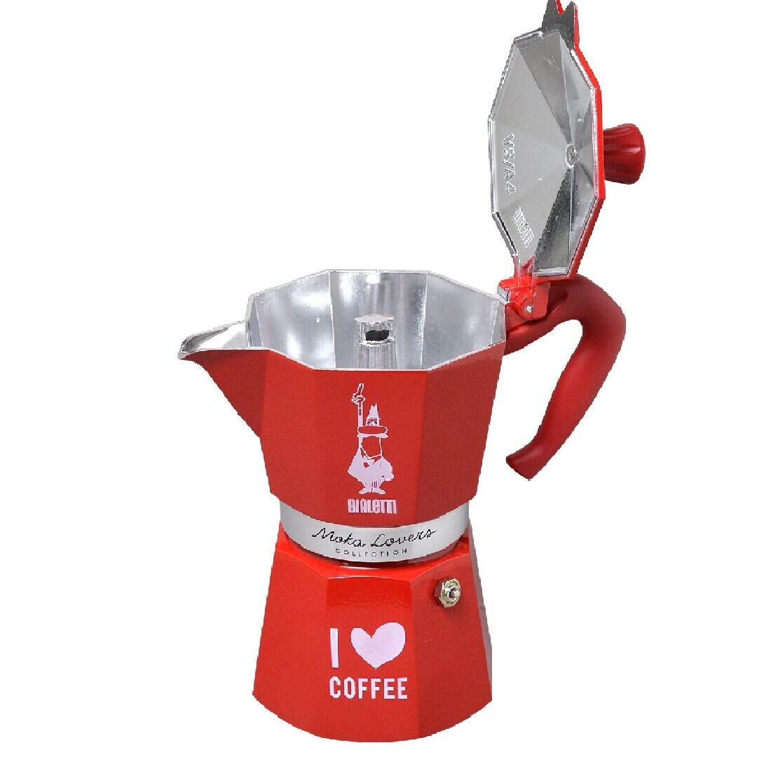 その他 MOKA BIALETTI Coffee Maker Moka Express Love 6-cup 270ml red 4977