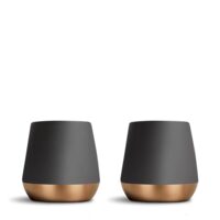 Set 2 Pahare espresso Fellow Junior Demitasse cu Pereți Dubli - Negru