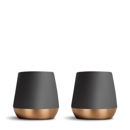 Set 2 Pahare espresso Fellow Junior Demitasse cu Pereți Dubli - Negru