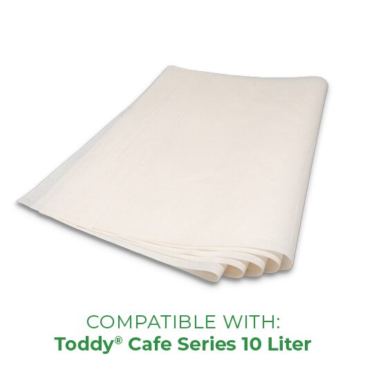 Setul de 20 de filtre de hârtie Cold Brew Toddy® Cafe Series 10L