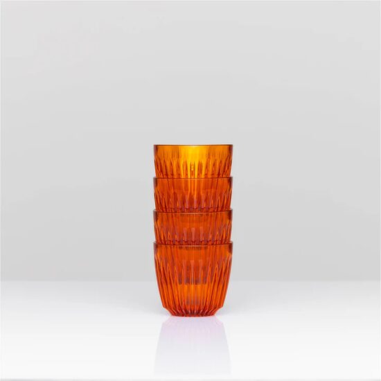 Set de 4 Cești de Cafea Huskee Renew 90ml - Amber
