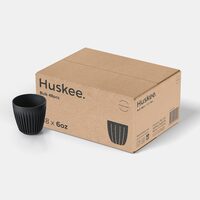 Ceașcă de Cafea Huskee 180ml - Negru (Minim 48 bucăți)