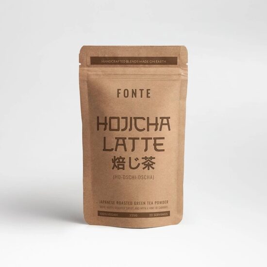 Fonte Hojicha Latte 225 g – Latte premium cu ceai japonez prăjit