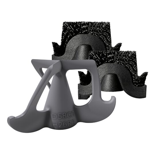 QuinSpin Set cap curatare 1x drill + 2x perii 54mm (H-32mm, flat) 